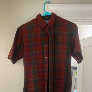 Wool Pendleton size small red plaid shirt